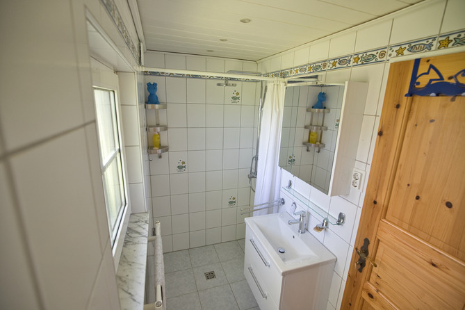 Ferienhaus in Grube - Rosenfelde - Duschbad und Toilette im Erdgeschoss