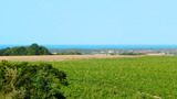 Ferienwohnung in Bastorf - Haus Mare - Seitlicher Blick vom Balkon zur Ostsee am Horizont