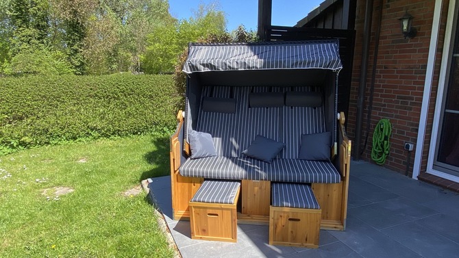 Ferienwohnung in Schönhagen - Prigge - extrabreiter Strandkorb