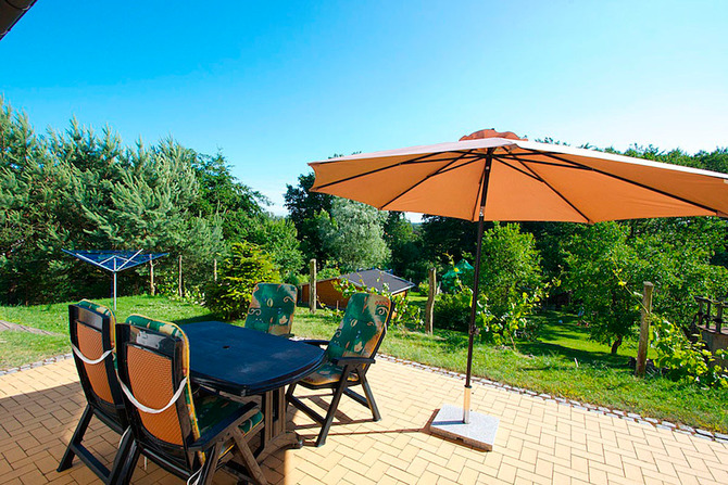 Ferienwohnung in Klein Bollhagen - Am Ostseestrand - Blick von der Terrasse