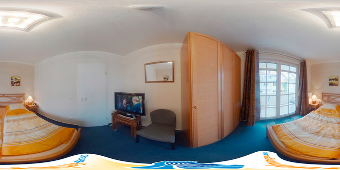 Ferienwohnung in Binz - Villa Bernstein 32 mit Strandkorb - 360 Grad Bild 2