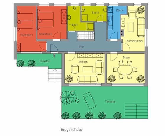 Ferienhaus in Kellenhusen - Haus Maxgarden - Grundriss