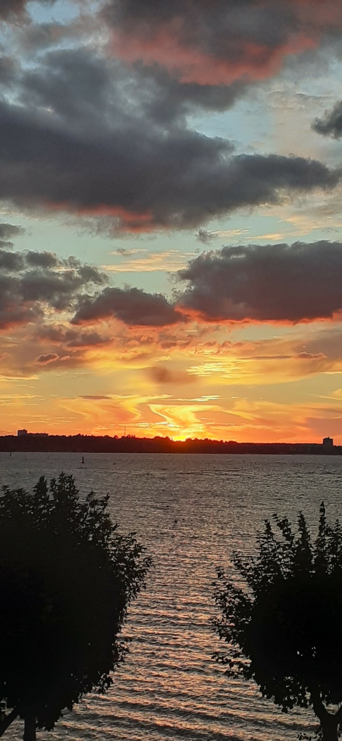 Ferienwohnung in Laboe - Förde-Traumblick 2 - Einer der vielen Sonnenuntergänge