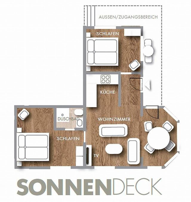 Ferienwohnung in Gr&ouml;mitz - Seepark - Sonnendeck - Bild 3