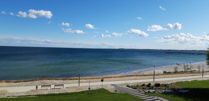 Ferienwohnung in Großenbrode - Hollaender - Aussicht vom Balkon nach rechts