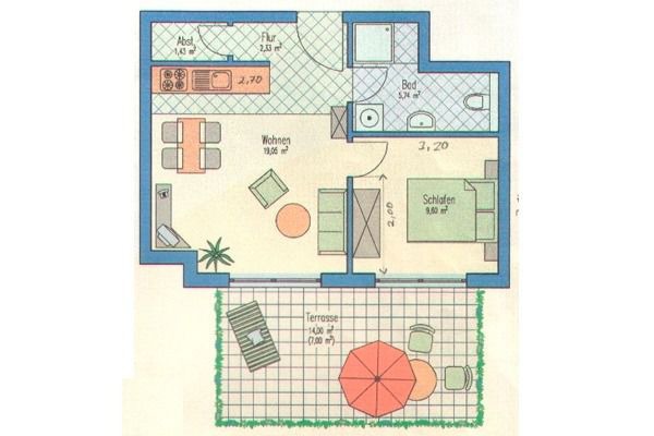 Ferienwohnung in Ostseeheilbad Zingst - Villa Vogelsang, FW 2 - Bild 12
