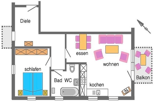 Ferienwohnung in Ostseeheilbad Zingst - Ostsee-Residenz, Whg. 10 - Bild 6