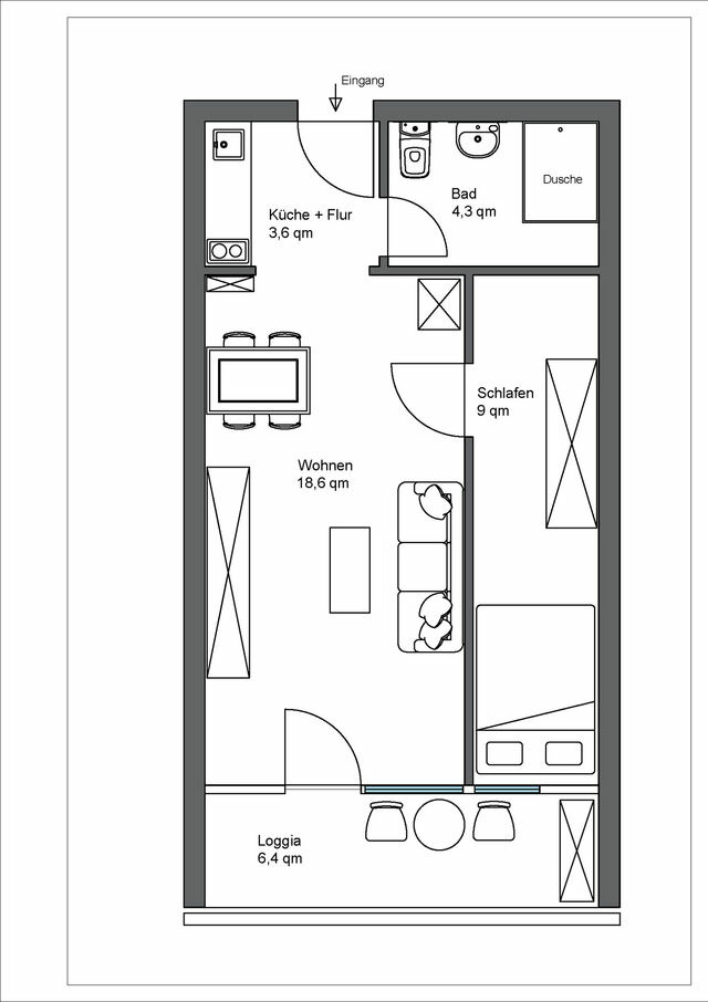 Ferienwohnung in Holm - Dierck, Martin: App.306 im "Haus Flensburg" - Bild 11
