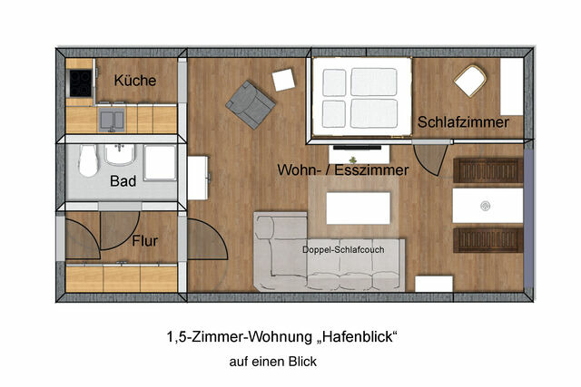 Ferienwohnung in Wendtorf - Whg. Hafenblick - Haus Nordlichter - Bild 8