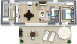 Ferienwohnung in Heringsdorf - Anna Whg1 BRINKMANNHAUS - fein und praktisch - fast am Strand, Terrasse, Grill - Bild 2