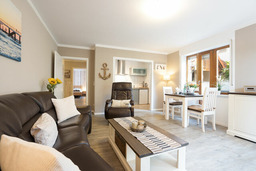 Premium Quartier Solymar Pelzerhaken - ein kleiner Hund willkommen