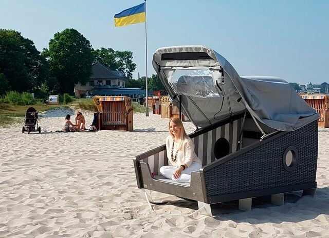 Ferienwohnung in Eckernf&ouml;rde - Schlafstrandkorb S&uuml;d-H&ouml;he Wellenbad - Bild 3