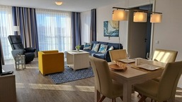 Apartment 39 "Hafentraum", Blickrichtung Binnenhafen West/Innenstadt