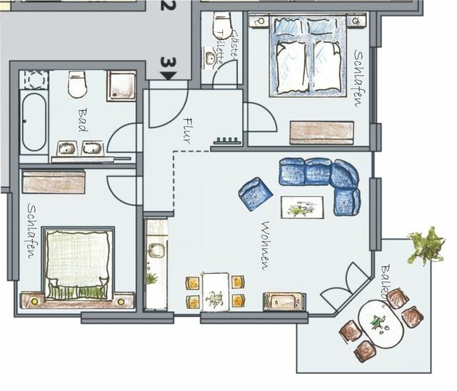 Ferienwohnung in Ahlbeck - (Brise) Neubauvilla Estrelia App. 03 - Bild 17