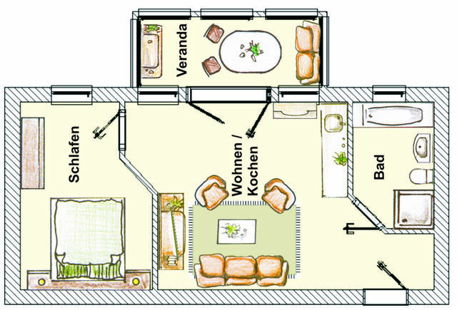 Ferienwohnung in Seebad Heringsdorf - (Brise) Villa Elbflorenz App. 03 - Bild 18