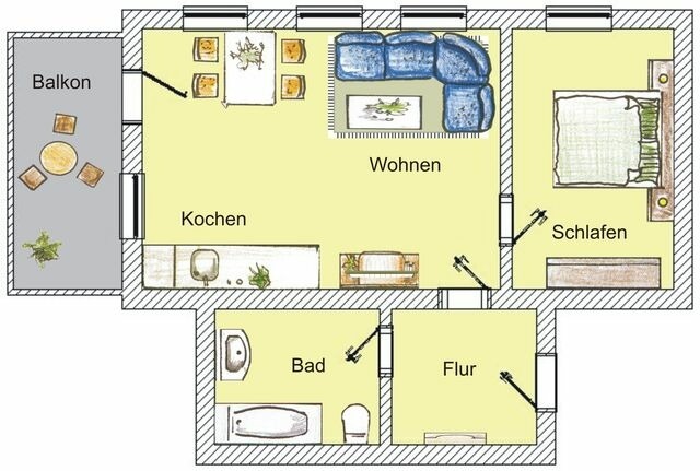 Ferienwohnung in Seebad Bansin - (Brise) Villa Bansini App. 25 - Bild 14